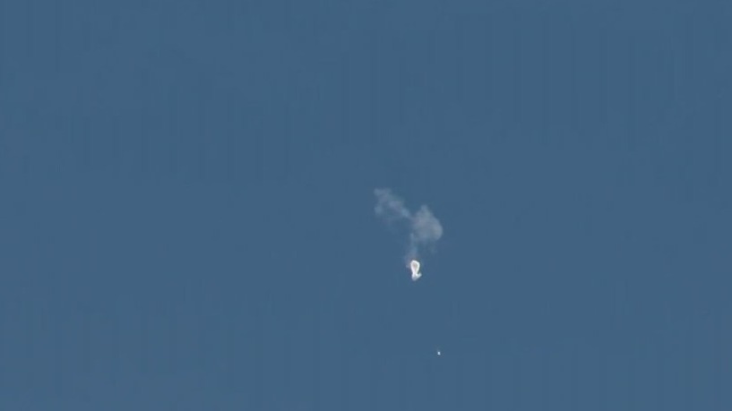 Chinese suspected spy balloon shot down over Atlantic Ocean